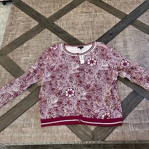 NWT Talbots button up sweater